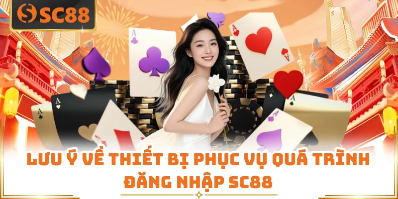 Lưu ý về thiết bị phục vụ quá trình đăng nhập SC88